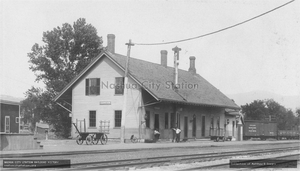 Postcard: Railroad Station, Canaan, New Hampshire